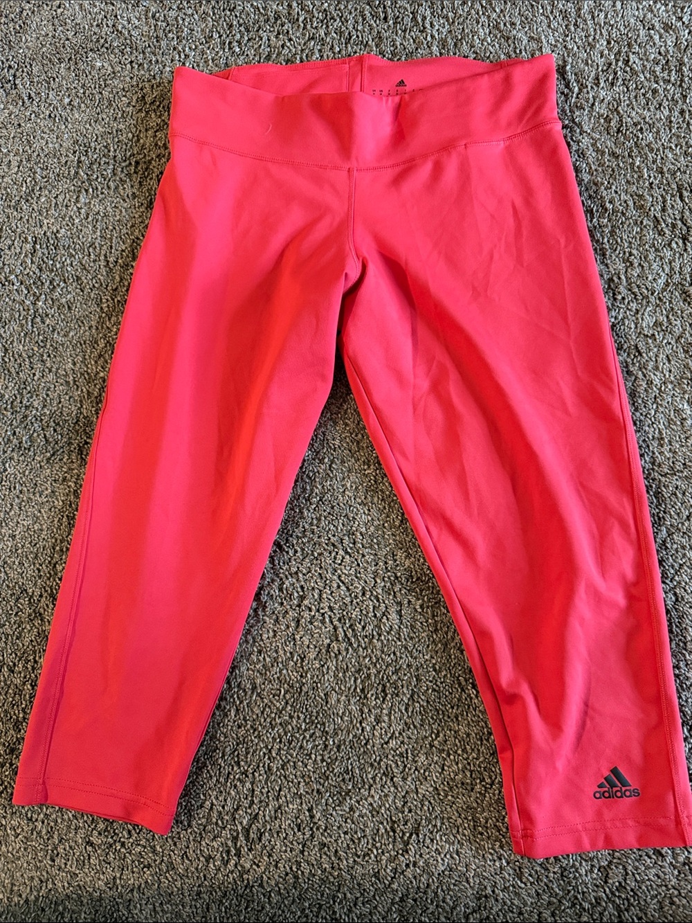 adidas Kids Bright Pink Capri Leggings